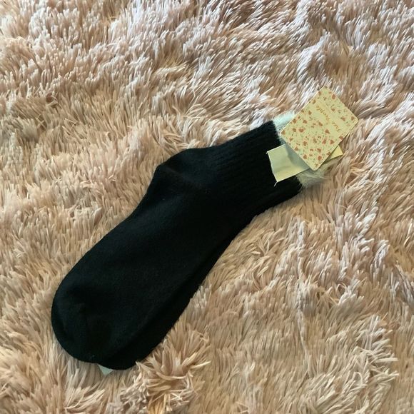 Nwt free people whisper border socks black - Picture 3 of 6